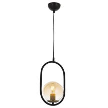 Avonni AV-4275-1BSY Siyah Boyalı Modern Avize