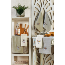 Eponj Nakışlı 40x60 Şef  6'lı Kurulama Bezi