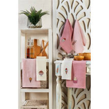 Eponj Nakışlı 40x60 Dondurma  6'lı Kurulama Bezi