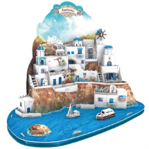 Cubic Fun MC195H Santorini Adası Yunanistan 3D Puzzle
