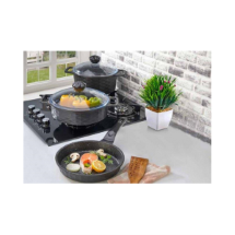 Polo Chef GD105-CTS Granit Döküm 5 Parça Tencere Seti