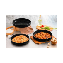 Polo Chef FT100-HAT Granit 3 lü 28 cm-30 cm-32 cm Fırın Tepsisi