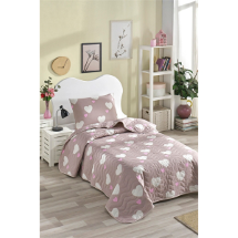 Eponj Kapitone Tek Kişilik  Yatak Örtüsü Seti