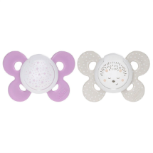 Chicco Physio Comfort Gece Parlayan Pembe 2'li 16-36 Ay Silikon Emzik