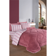 Eponj Welsoft Yorganlı Pofuduk Gülkurusu Çift Kişilik Uyku Seti