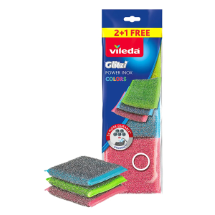 Vileda 3' lü Power Inox Colors Çelik Bulaşık Süngeri