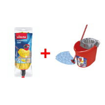 Vileda Supermocio Soft %30 Mikrofiberli Saplı Yedek Paspas +  Supermocio Temizlik Seti
