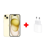 Apple Iphone 15 Plus 512 GB  + Type-C Güç Adaptörü MUVV3TU/A Beyaz Cep Telefonu + Hızlı Şarj Aleti