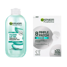 Garnier Hyaluronik Aloe 200 ml + Cilt Kusurları Karşıtı 22' li Tonik +  Sivilce Bandı