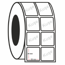 Ersa 30X50 mm 2000 Lik Rulo Etiket 5'li Kuşe Etiket