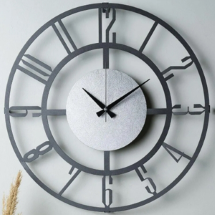 Muyika Bunnela Gümüş 50 Cm Duvar Saati