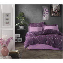 Think N Link Frezya Pembe Mor Tek Kişilik Nevresim Takımı