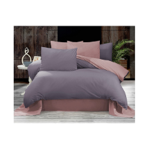 Think N Link Ranforce Hazel Gri Pembe Çift Kişilik Nevresim Takımı