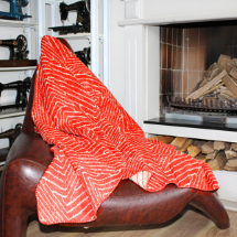 Think N Link 180x220 Pamuklu Kırmızı Çift Kişilik Battaniye