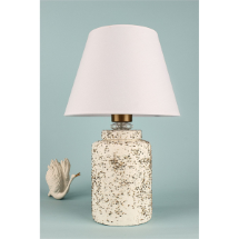 Muyika YL734 Fermoir Handmade Beyaz Seramik Abajur