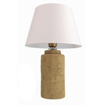 Muyika YL703 Course Handmade Kahve-Beyaz Seramik Abajur