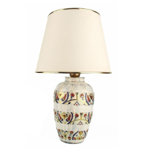 Muyika YL681 Hiver Desenli Handmade Renkli Seramik Abajur