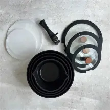 Neoflam D-NEOMDS11I-06 Midas Siyah 11 Parça Tencere Tava Seti