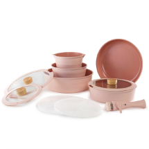 Neoflam D-NEOMDS11I-03 Midas Pembe 11 Parça Tencere Tava Seti