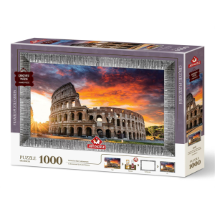 Art Puzzle 5668 Colosseum'da Gün Batımı 1000 Parça Çerçeveli Puzzle