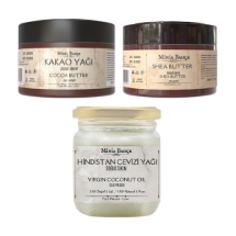 Minia Bahçe %100 Doğal & Saf 250 ml Soğuk Sıkım Shea Butter, Kakao ve Hindistan Cevizi Yağı