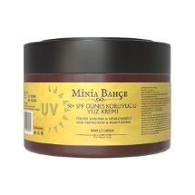 Minia Bahçe 50 ml  %100 Doğal Filtreli 50 SPF Güneş Koruyucu Yüz Kremi