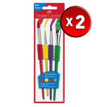 Faber Castell Soft Touch 2 Adet 4'lü Fırça Seti