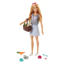 Barbie FPR48 Sevimli Hayvan Arkadaş Barbie Bebek