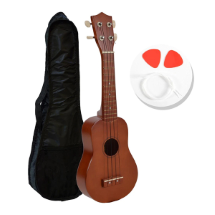 Manuel Raymond KA325BRN Soprano (Kahverengi) Ukulele Öğrenme Seti