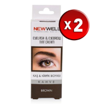 New Well 2 Adet  Kaş ve Kirpik Boyası