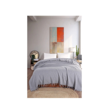 Axc Home Saçaklı  Çift Kişilik Pamuklu Pike