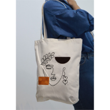 Axc Home Minimal Pamuklu Punch Nakışlı Çanta