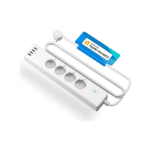 Meross Wi-Fi Destekli 4'lü + 4 Usb Akım Korumalı Priz