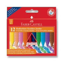 Faber Castell 12 Renk Grip Jumbo Silinebilir Pastel Boya
