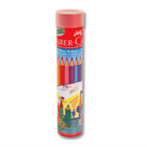 Faber Castell 12 Renk Metal Tüp Kuru Boya Kalemi