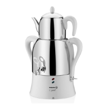 Korkmaz A341-13 Çaykolik Çelik Vanilya Elektrikli Demlik Semaver