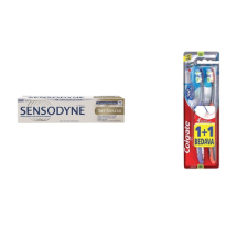Sensodyne + Colgate Tam Koruma Diş Macunu + 360 1+1 Orta Diş Fırçası Diş Temizlik Seti