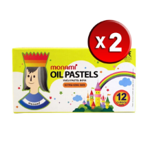 Monami 12 Renk 2 Adet Pastel Boya