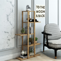 Jest Dekor JS-4526 Lotus 5 Katlı Ahşap  Saksılık