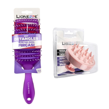Lionesse Islak Saç Açma Fırçası 8825 - Masaj ve Şampuan Fırçası 872434 Fırça Seti