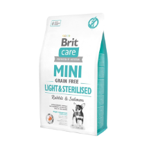Brit Care Mini Light Sterilised Tavşan ve Somonlu Tahılsız 2 Kg Kısırlaştırılmış Köpek Maması