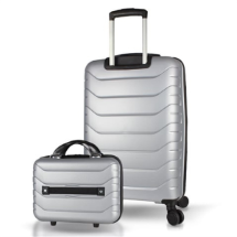 My Valice Solid PP Polipropilen Kırılmaz Makyaj ve Orta Boy  2'li Valiz Seti