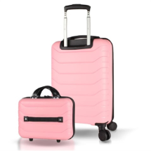 My Valice Solid PP Polipropilen Kırılmaz Makyaj ve Orta Boy  2'li Valiz Seti