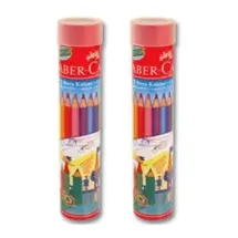 Faber Castell 12 Renk Metal Tüp  Kuru Boya Kalemi