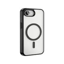 Case 4U Magsafe Wireless Şarj Özellikli Silikon Zore Ege Kapak - Siyah Iphone 16E Kılıf