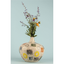 Muyika YL690 Miserable Handmade Seramik Desenli Vazo