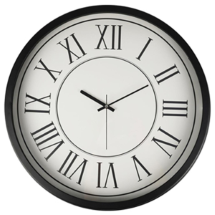 Muyika MYK3021 Piano Siyah Metal Duvar Saati