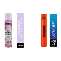 Morfose Extra Hacim Kuru Şampuan 200 ml + Saç Sprey Ultra Strong/Turuncu 400 ml Saç Bakım Seti