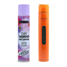 Morfose Extra Hacim Kuru Şampuan 200 ml + Saç Sprey Ultra Strong/Turuncu 400 ml Saç Bakım Seti