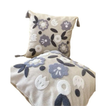 Axc Home Punch Nakışlı Dekoratif İçi Dolu  2'li Kırlent